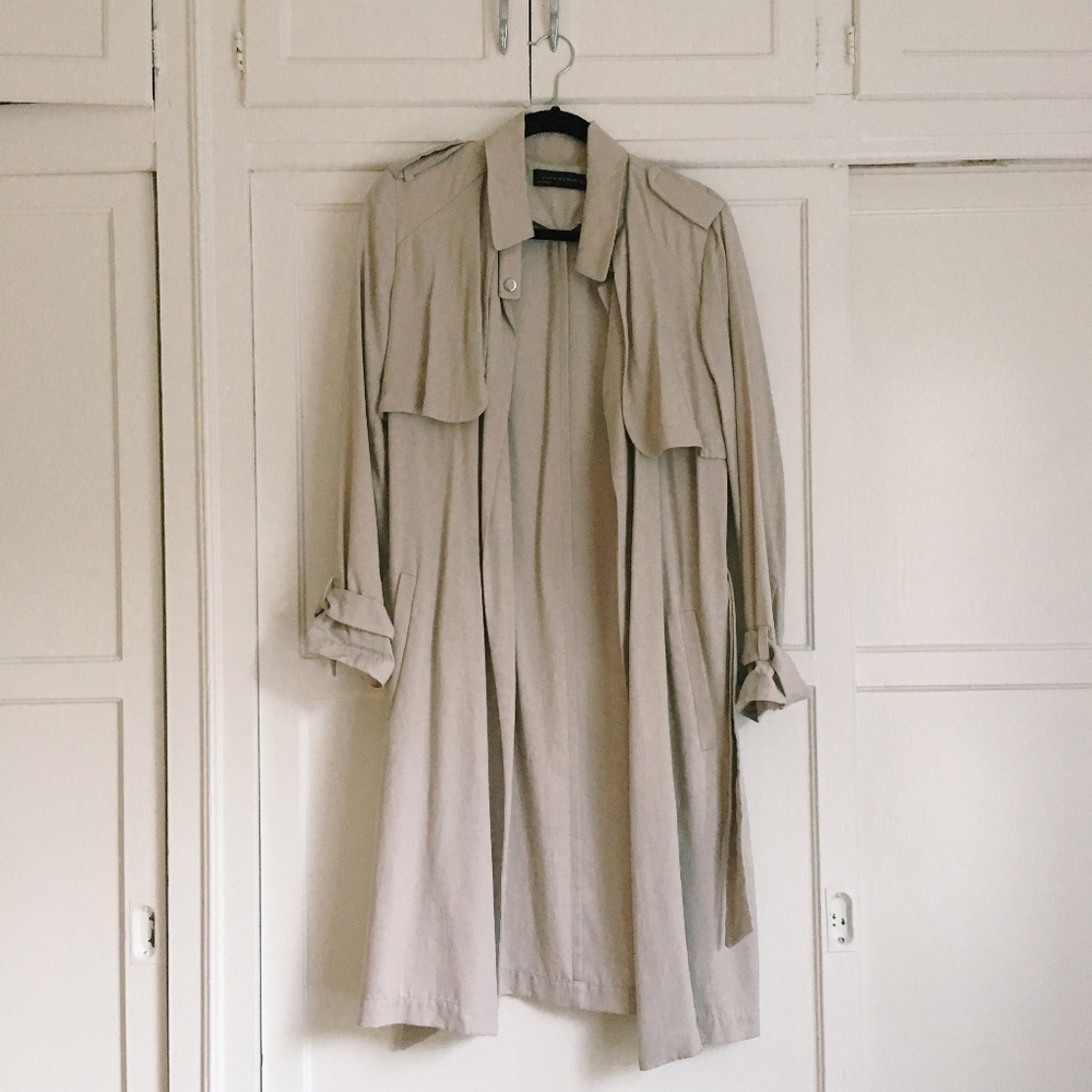 Zara Slouchy Trench Coat with Belt